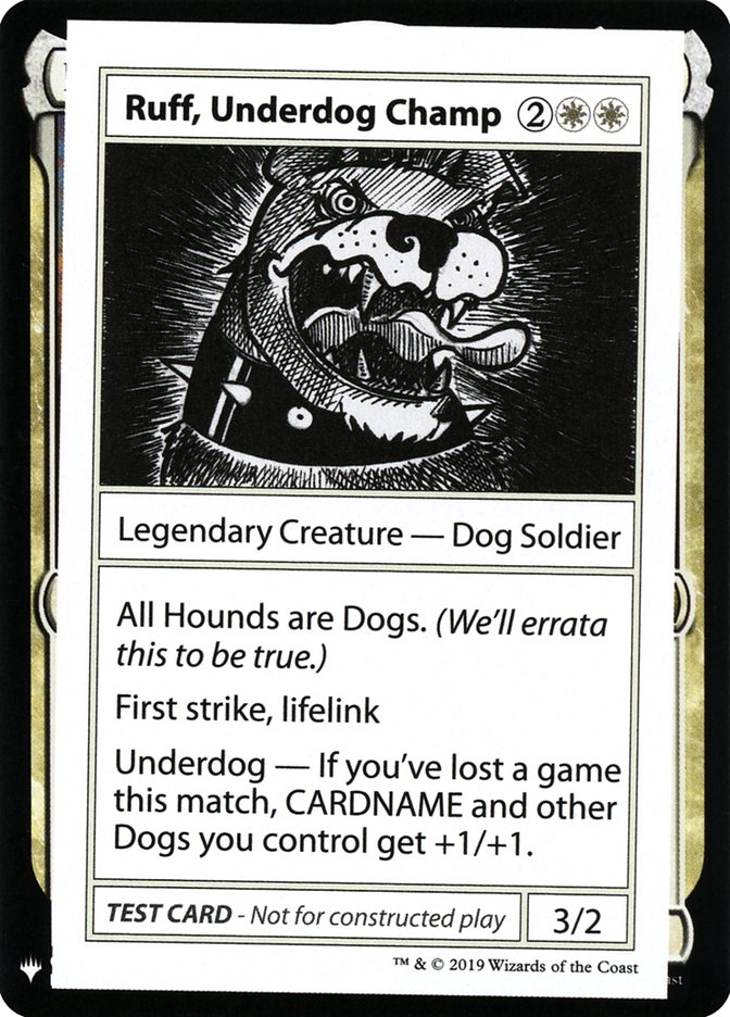 Ruff, Underdog Champ [Mystery Booster Playtest Cards] | Odin's Place