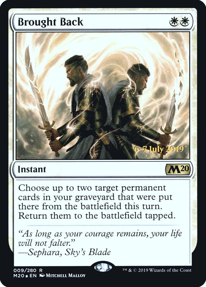 Brought Back [Core Set 2020 Prerelease Promos] | Odin's Place