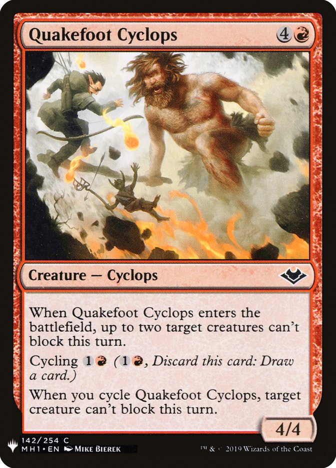 Quakefoot Cyclops [Mystery Booster] | Odin's Place