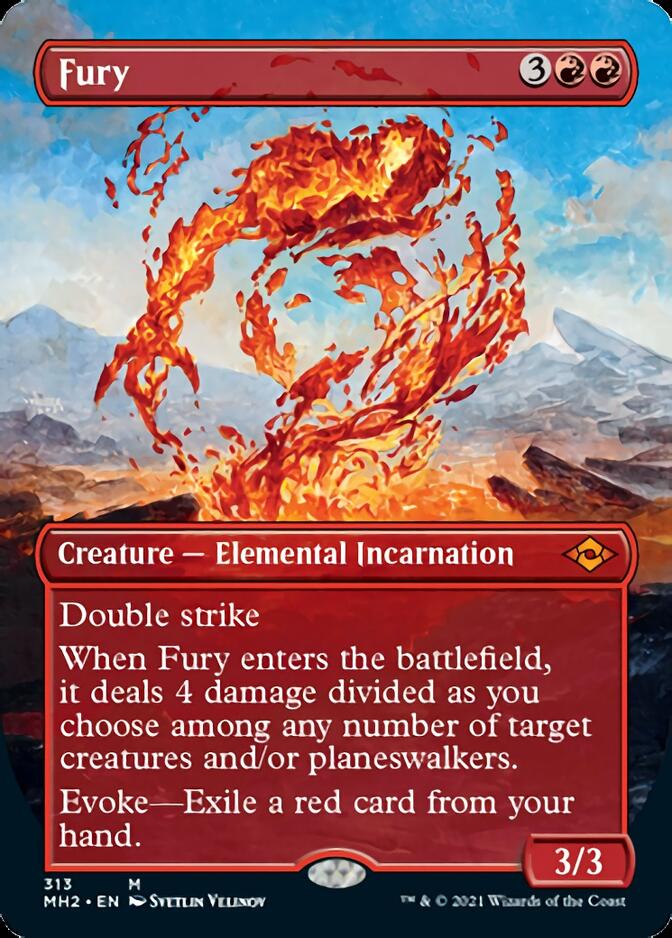 Fury (Borderless Alternate Art) [Modern Horizons 2] | Odin's Place