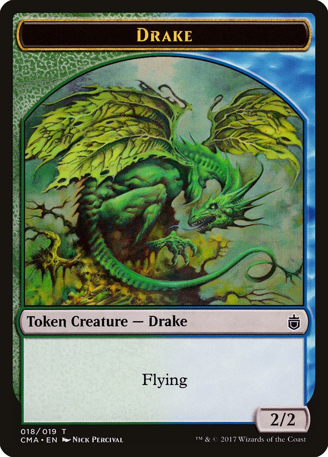 Drake Token (18) [Commander Anthology Tokens] | Odin's Place