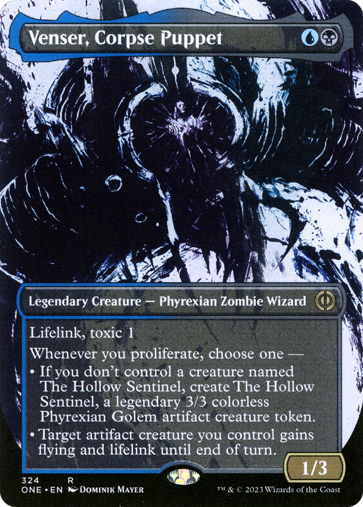 Venser, Corpse Puppet (Borderless Ichor) [Phyrexia: All Will Be One] | Odin's Place