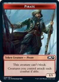 Pirate // Treasure Double-Sided Token [Core Set 2021 Tokens] | Odin's Place