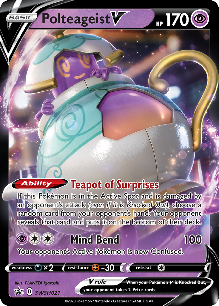 Polteageist V (SWSH021) (Jumbo Card) [Sword & Shield: Black Star Promos] | Odin's Place