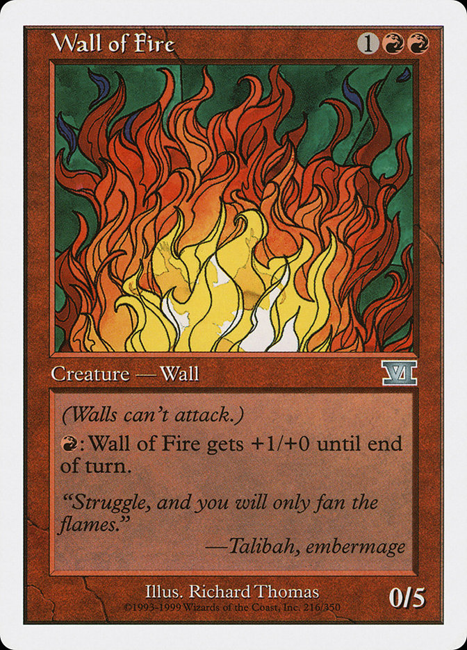 Wall of Fire (216) [Classic Sixth Edition] | Odin's Place