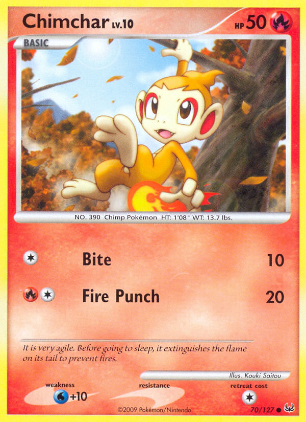 Chimchar (70/127) [Platinum: Base Set] | Odin's Place