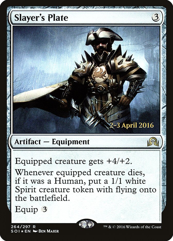 Slayer's Plate (264) [Shadows over Innistrad Prerelease Promos] | Odin's Place