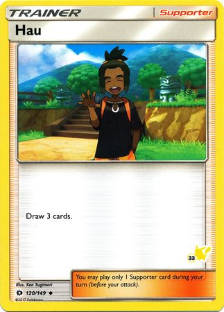 Hau (120/149) (Pikachu Stamp #33) [Battle Academy 2020] | Odin's Place
