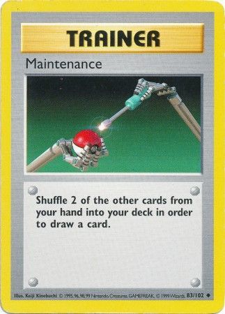 Maintenance (83/102) [Base Set Shadowless Unlimited] | Odin's Place