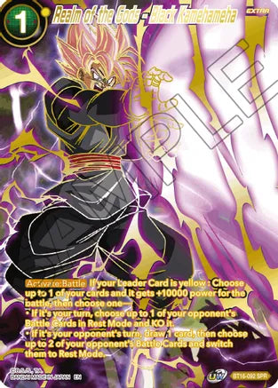 Realm of the Gods - Black Kamehameha (SPR) (BT16-092) [Realm of the Gods] | Odin's Place