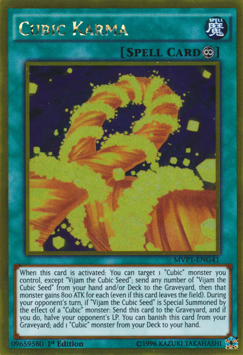 Cubic Karma [MVP1-ENG41] Gold Rare | Odin's Place