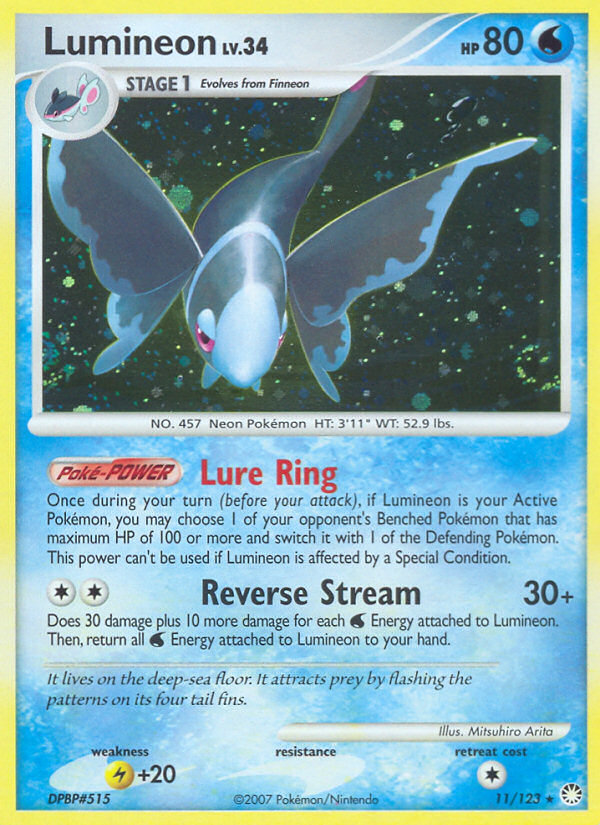 Lumineon (11/123) [Diamond & Pearl: Mysterious Treasures] | Odin's Place