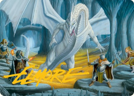 Cave of the Frost Dragon Art Card (Gold-Stamped Signature) [Dungeons & Dragons: Adventures in the Forgotten Realms Art Series] | Odin's Place
