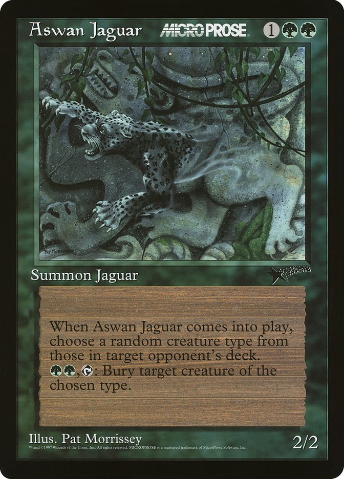 Aswan Jaguar (1) [MicroProse Promos] | Odin's Place