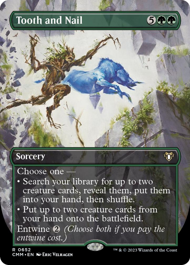 Tooth and Nail (Borderless Alternate Art) [Commander Masters] | Odin's Place