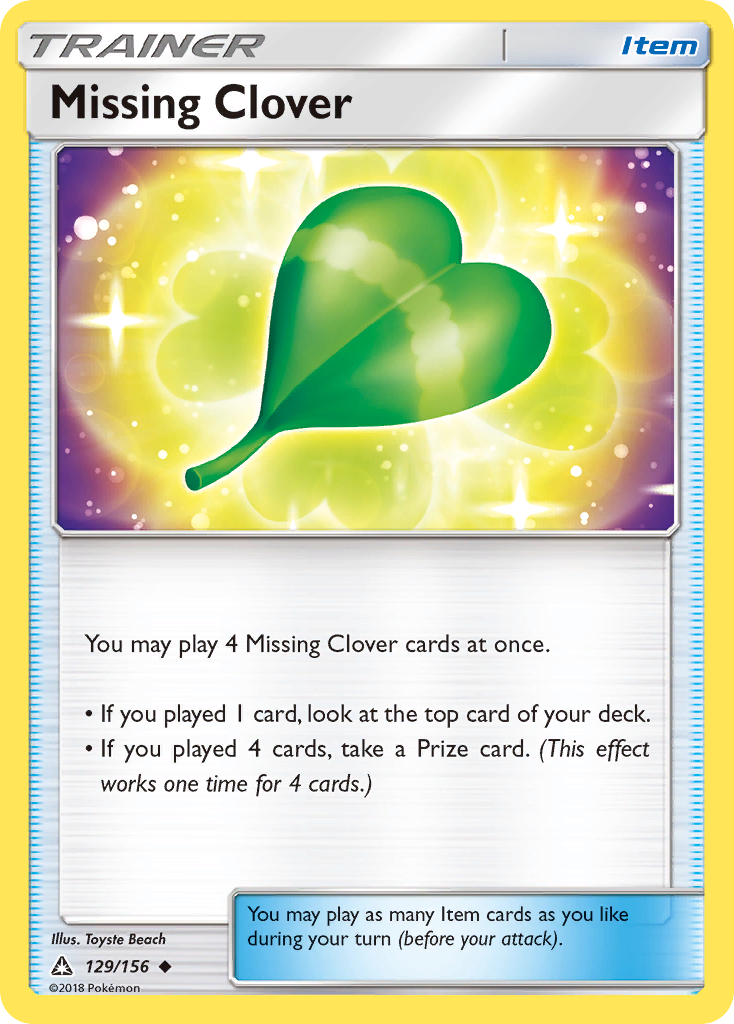 Missing Clover (129/156) [Sun & Moon: Ultra Prism] | Odin's Place