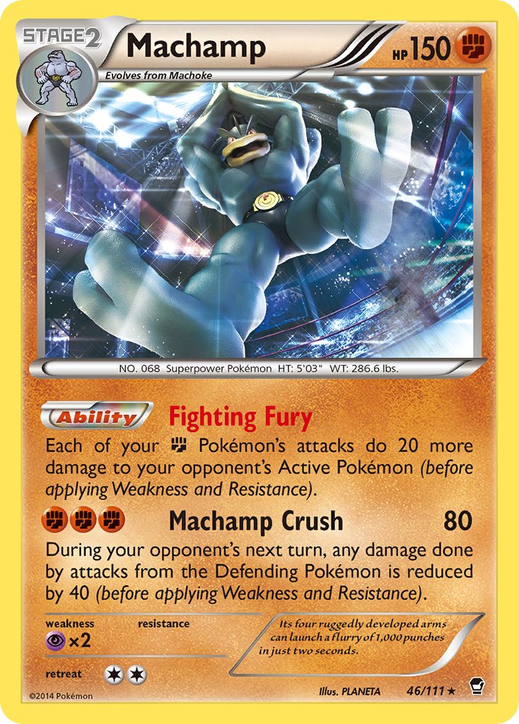 Machamp (46/111) (Cosmos Holo) (Blister Exclusive) [XY: Furious Fists] | Odin's Place
