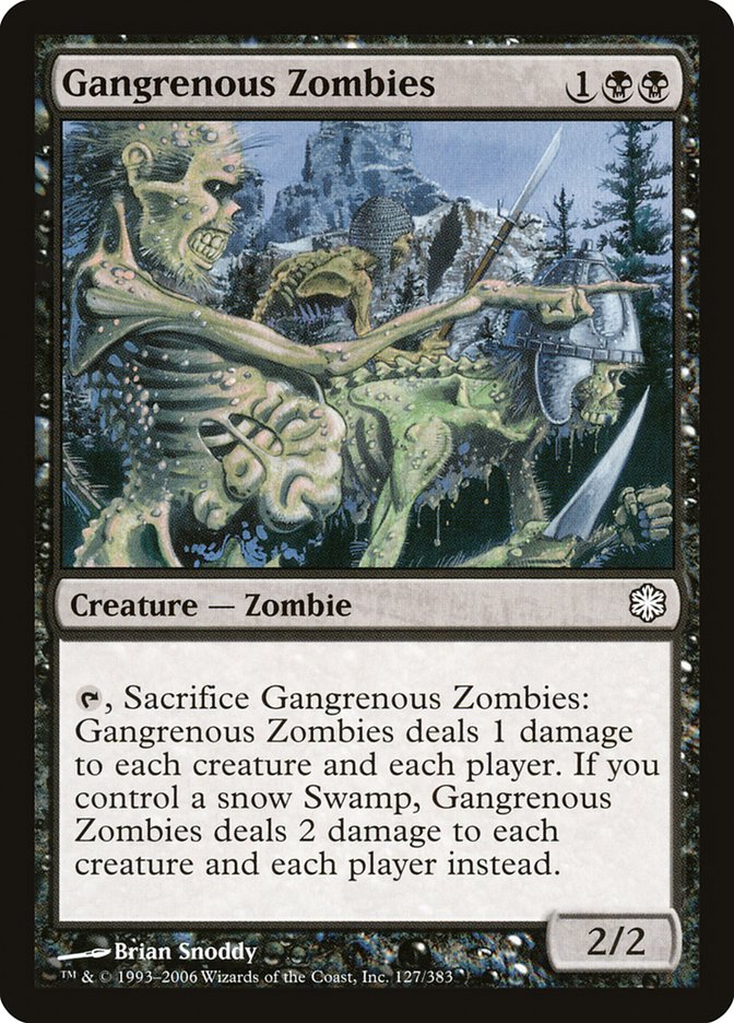 Gangrenous Zombies (127) [Coldsnap Theme Decks] | Odin's Place