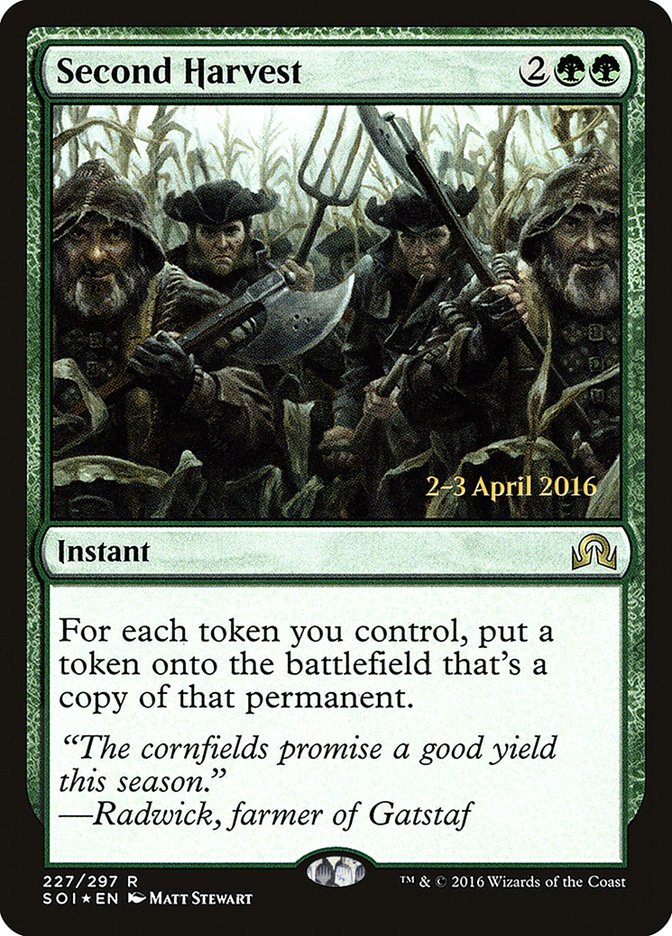 Second Harvest (227) [Shadows over Innistrad Prerelease Promos] | Odin's Place