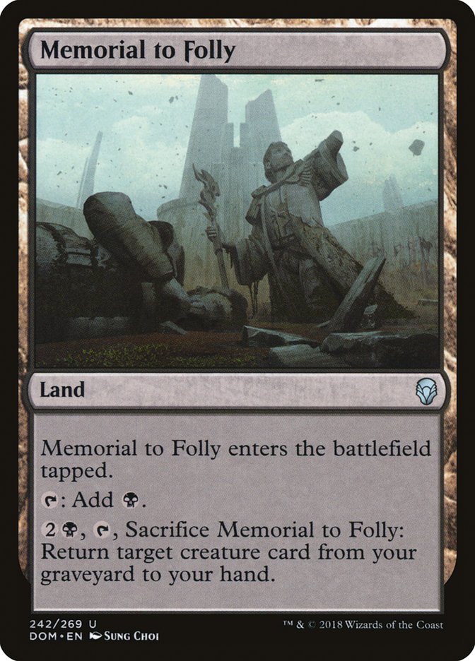 Memorial to Folly (242) [Dominaria] | Odin's Place