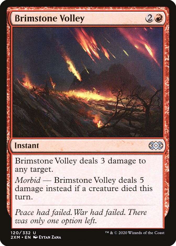Brimstone Volley [Double Masters] | Odin's Place