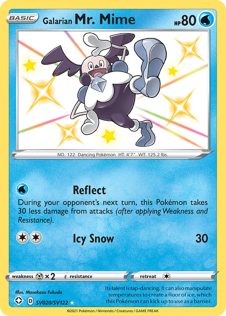 Galarian Mr. Mime (SV020/SV122) [Sword & Shield: Shining Fates] | Odin's Place