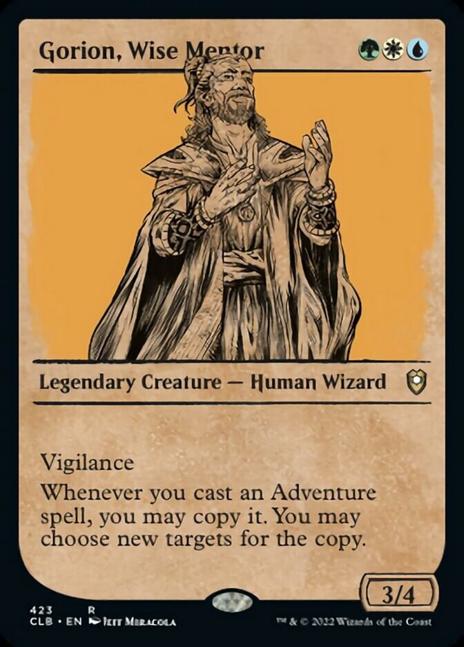 Gorion, Wise Mentor (Showcase) [Commander Legends: Battle for Baldur's Gate] | Odin's Place