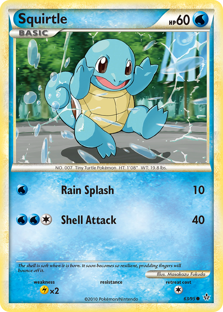 Squirtle (63/95) [HeartGold & SoulSilver: Unleashed] | Odin's Place