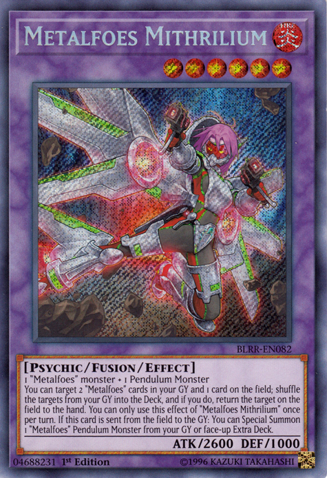 Metalfoes Mithrilium [BLRR-EN082] Secret Rare | Odin's Place