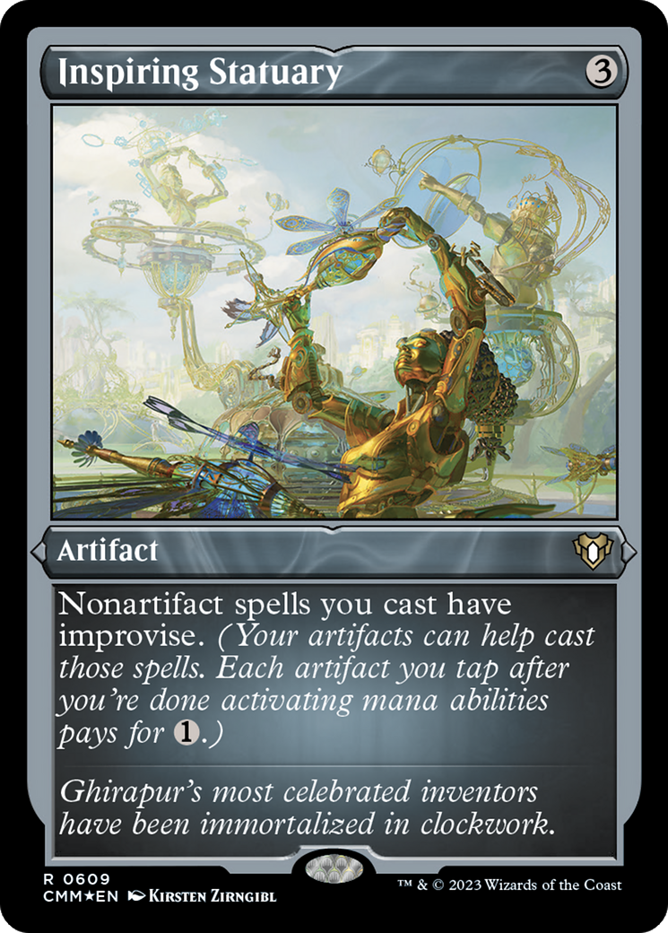 Inspiring Statuary (Foil Etched) [Commander Masters] | Odin's Place