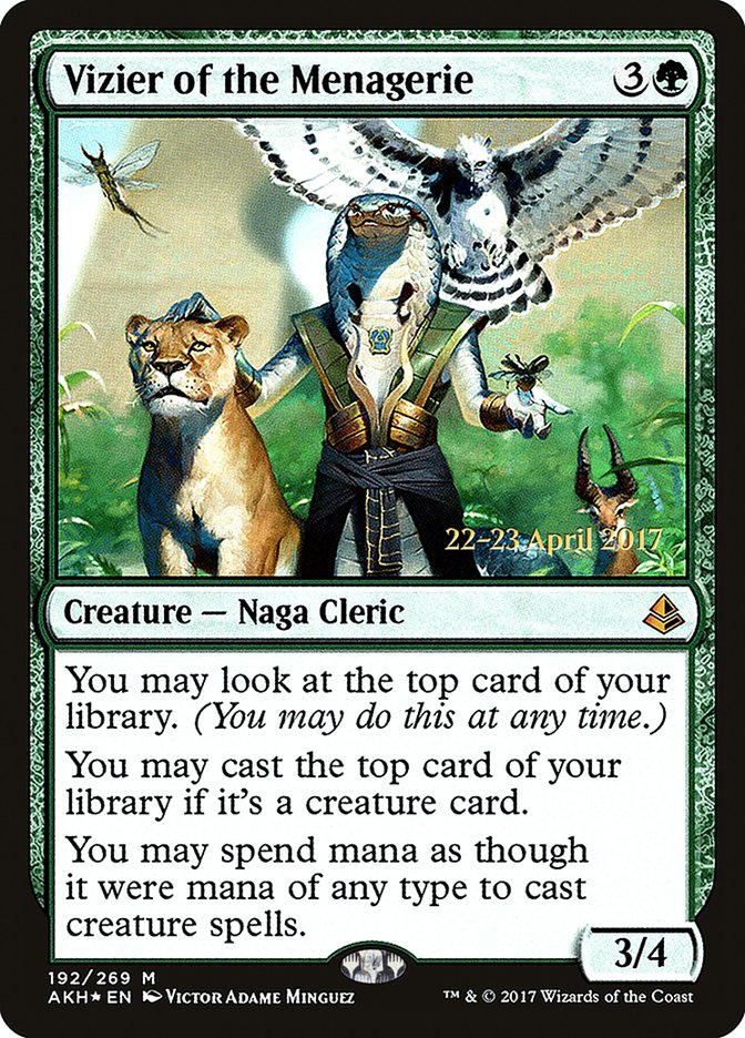 Vizier of the Menagerie (192) [Amonkhet Prerelease Promos] | Odin's Place