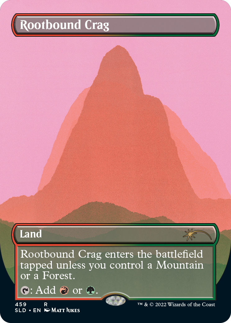 Rootbound Crag (Borderless) [Secret Lair Drop Series] | Odin's Place