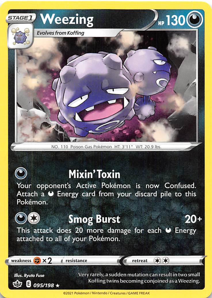 Weezing (095/198) [Sword & Shield: Chilling Reign] | Odin's Place