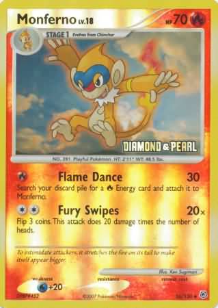 Monferno (56/130) [Burger King Promos: 2008 Collection] | Odin's Place