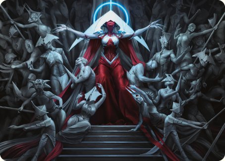 Elesh Norn, Mother of Machines Art Card [Phyrexia: All Will Be One Art Series] | Odin's Place