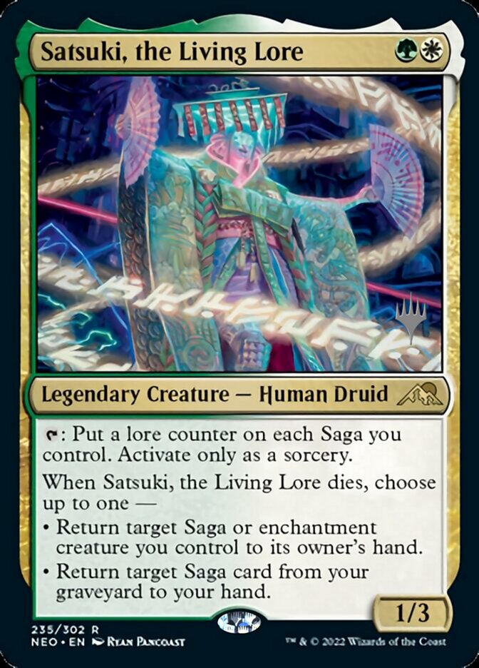 Satsuki, the Living Lore (Promo Pack) [Kamigawa: Neon Dynasty Promos] | Odin's Place