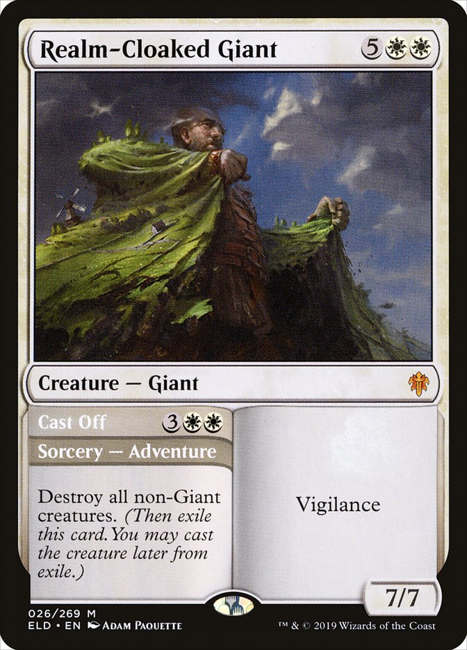 Realm-Cloaked Giant // Cast Off [Throne of Eldraine] | Odin's Place