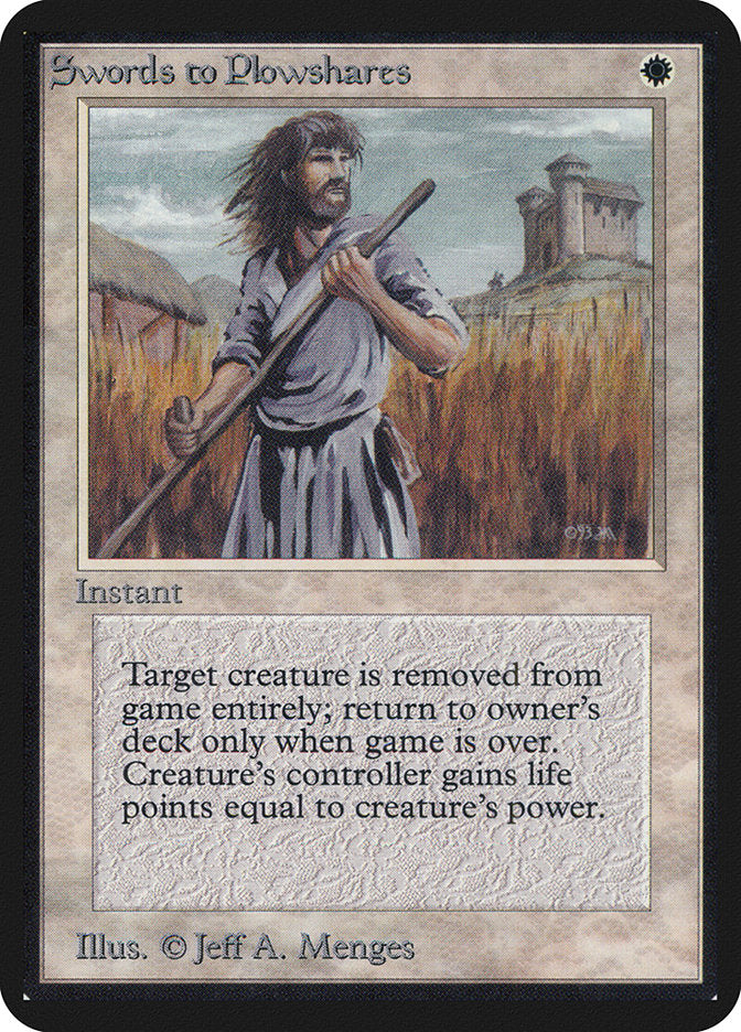 Swords to Plowshares (40) [Alpha Edition] | Odin's Place