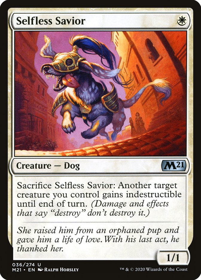Selfless Savior [Core Set 2021] | Odin's Place