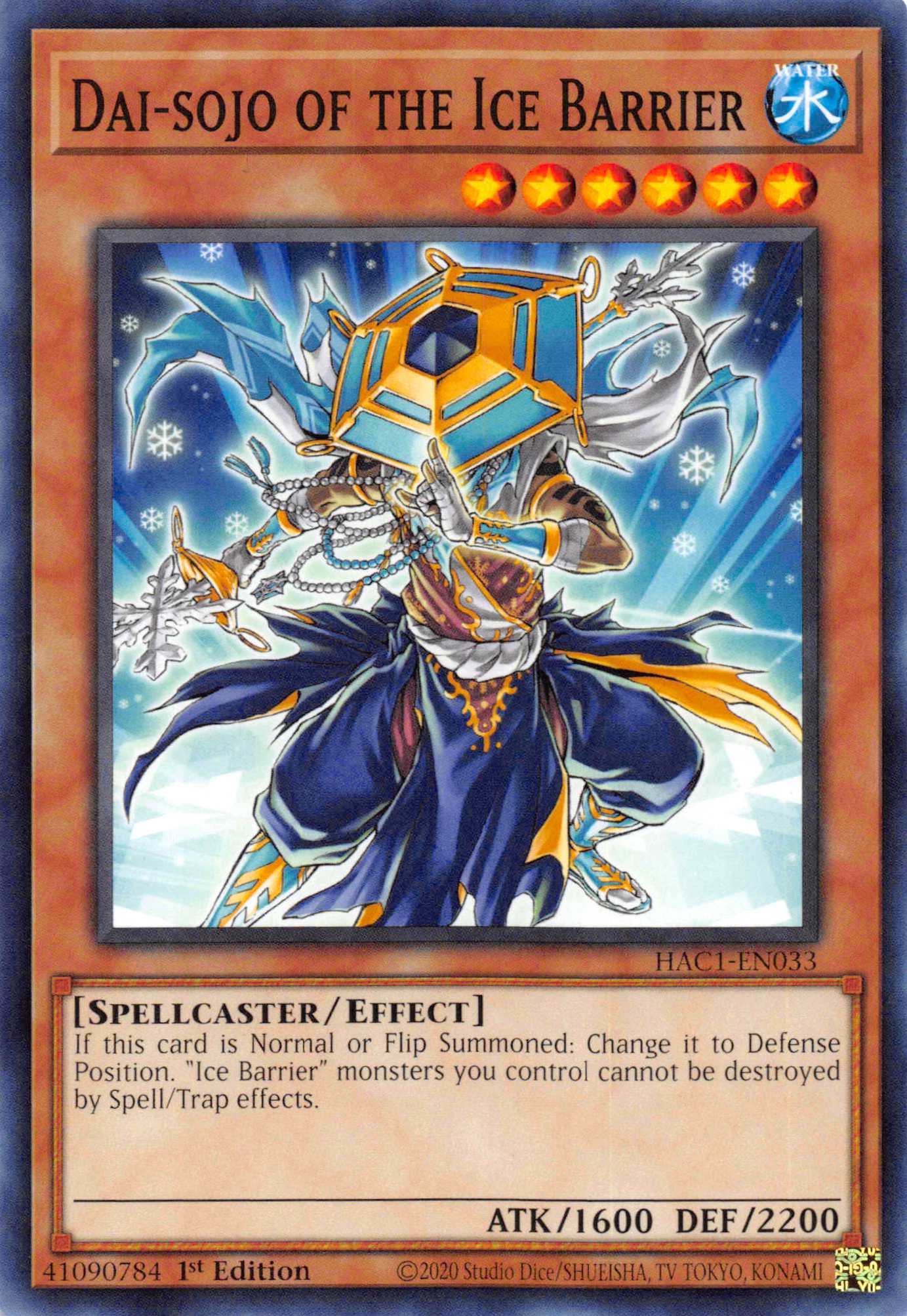 Dai-sojo of the Ice Barrier [HAC1-EN033] Common | Odin's Place
