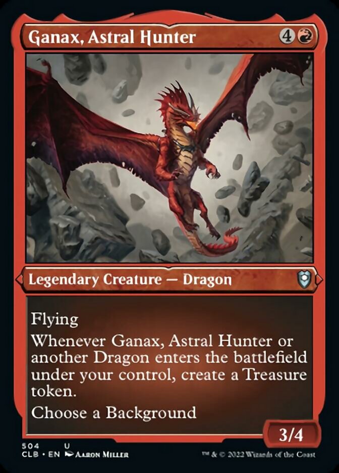 Ganax, Astral Hunter (Foil Etched) [Commander Legends: Battle for Baldur's Gate] | Odin's Place