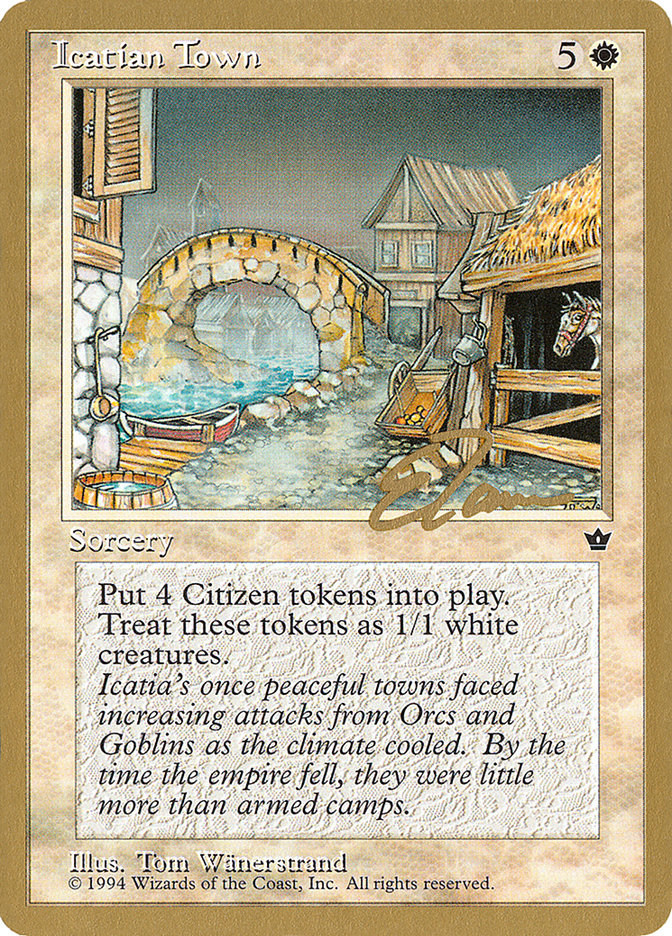 Icatian Town (Eric Tam) [Pro Tour Collector Set] | Odin's Place