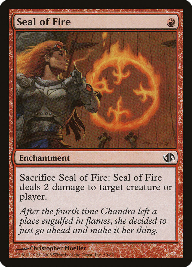 Seal of Fire (50) [Duel Decks: Jace vs. Chandra] | Odin's Place