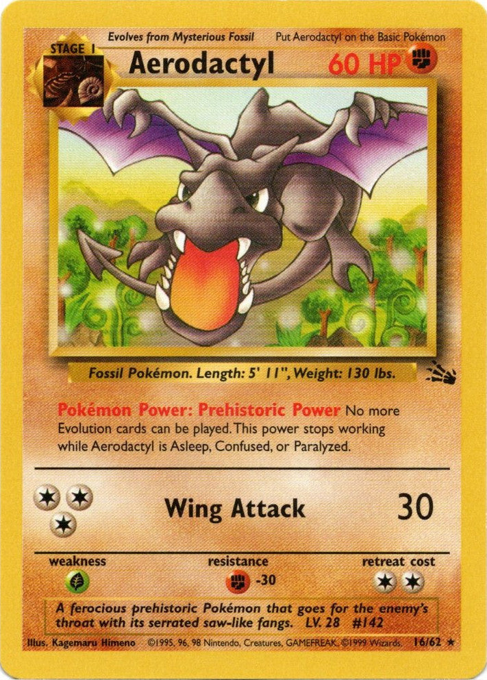 Aerodactyl (16/62) [Fossil Unlimited] | Odin's Place