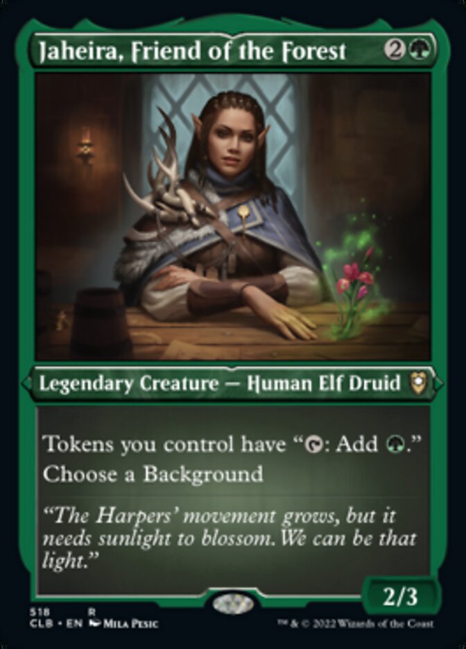 Jaheira, Friend of the Forest (Foil Etched) [Commander Legends: Battle for Baldur's Gate] | Odin's Place