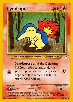Cyndaquil (61/105) [Neo Destiny Unlimited] | Odin's Place