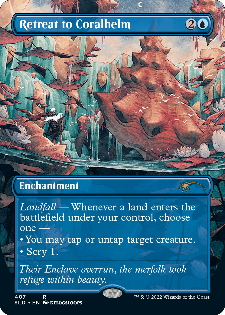 Retreat to Coralhelm (Borderless) [Secret Lair Drop Series] | Odin's Place