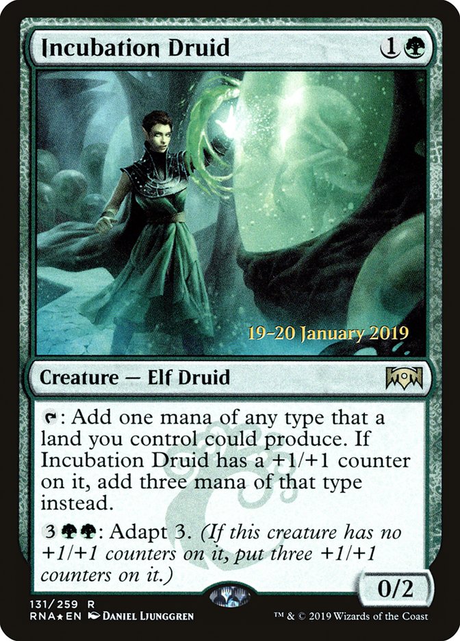 Incubation Druid (131) [Ravnica Allegiance Prerelease Promos] | Odin's Place