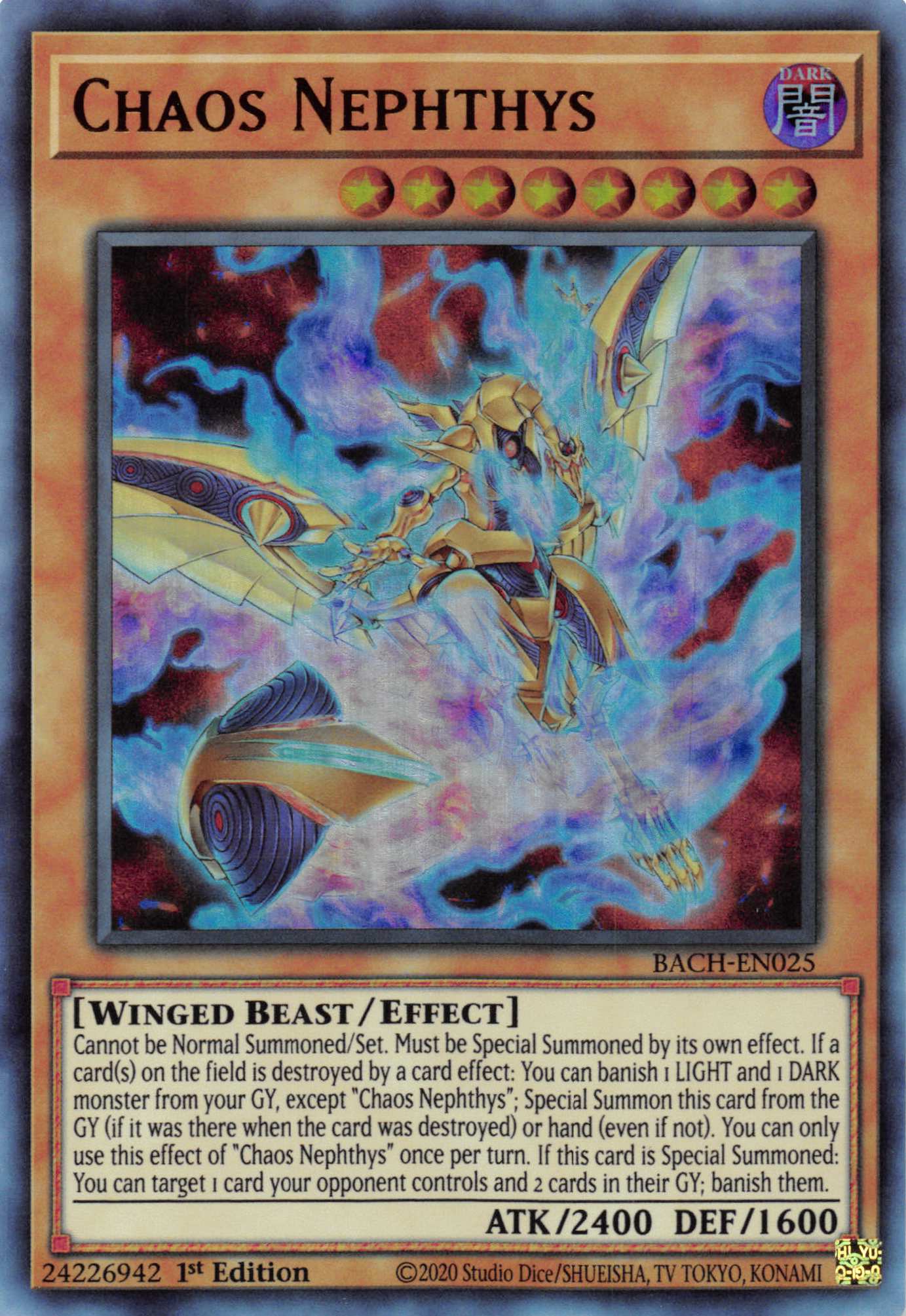 Chaos Nephthys [BACH-EN025] Ultra Rare | Odin's Place