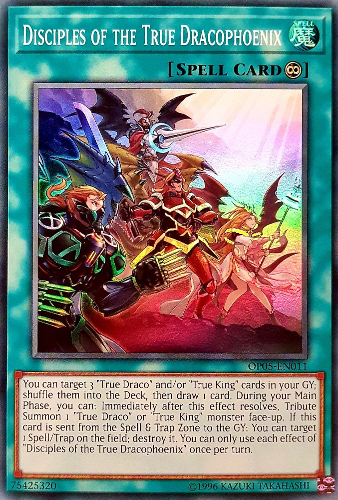 Disciples of the True Dracophoenix [OP05-EN011] Super Rare | Odin's Place